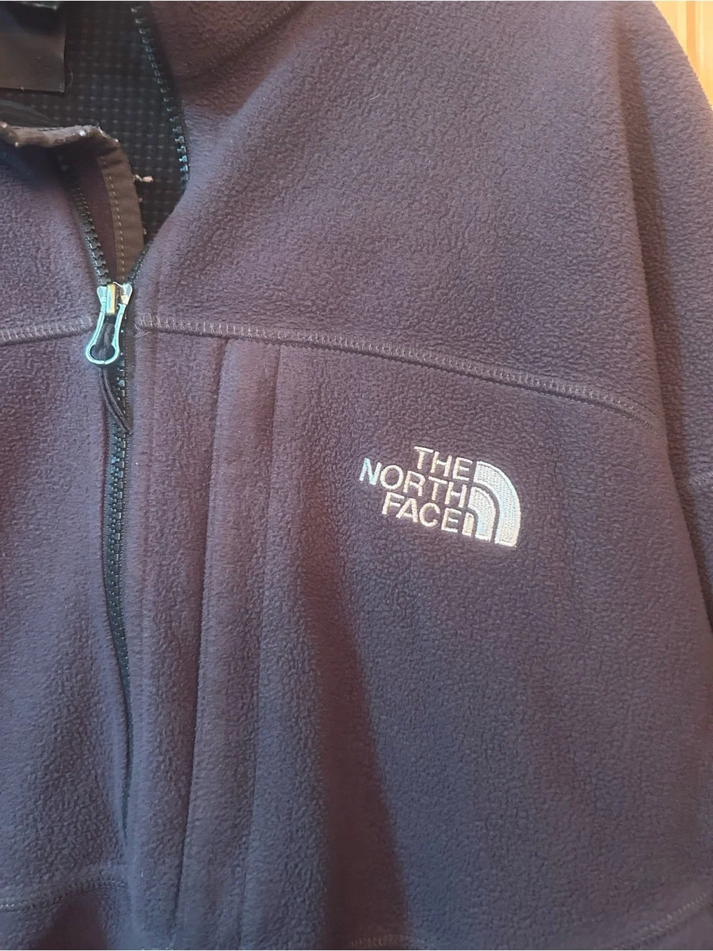 The North Face Men's Grey Fleece Jacket - Full Zip